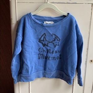 Bobo Choses Chateau Marmont blue sweatshirt 4/5